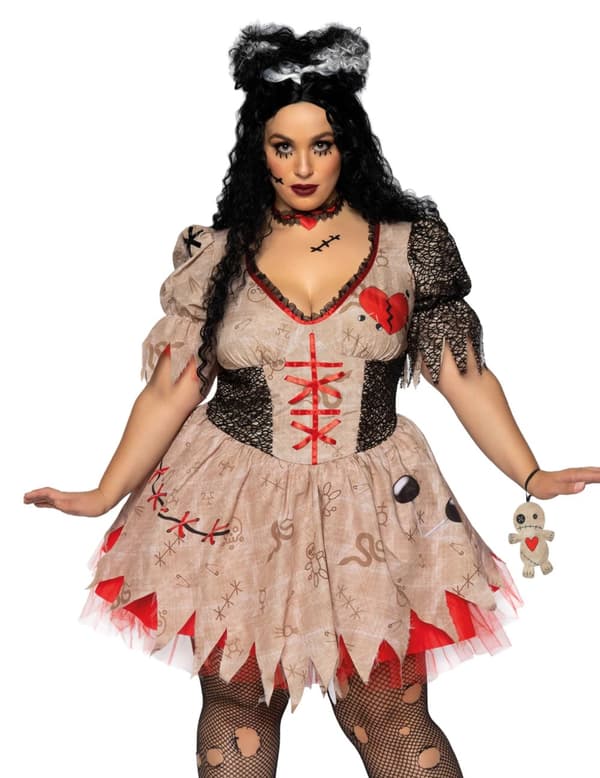 Voodoo kostume større damestørrelse