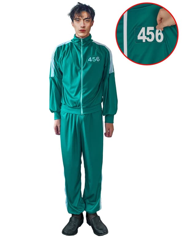 kostyme med personlig nummer for voksne