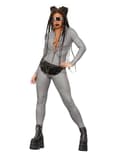 Miniatyrbilde 2 av 2: Holografisk disco-jumpsuit for kvinner