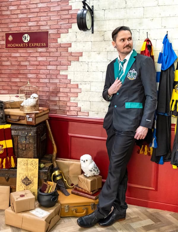 Mr. Slytherin™ kostym för vuxna Suitmeister™ kostym