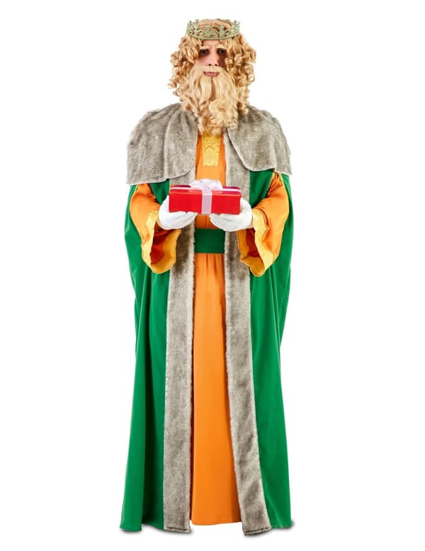 Maguskongen Gaspard i luksusgul voksenkostyme. Size-M/L (52)