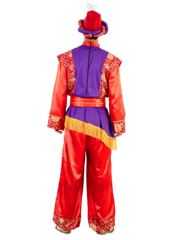 Punainen Sultan Magus King -asu aikuisille. Size-M/L (52)