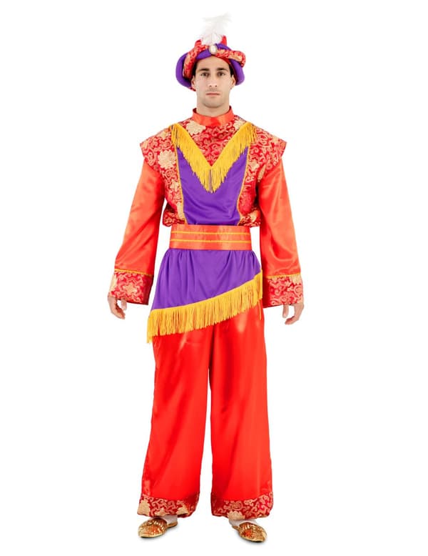 Rød sultan magus king-kostyme for voksne. Size-M/L (52)