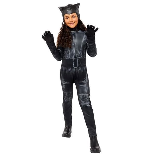 DÉGUISEMENT CATWOMAN FILM FLICKA 4/6 ÅR Multicolor