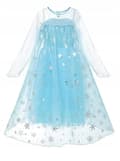 Miniatyrbillede 3 af 4: Elsa Frozen Costume Frozen Dress Prom 98-104