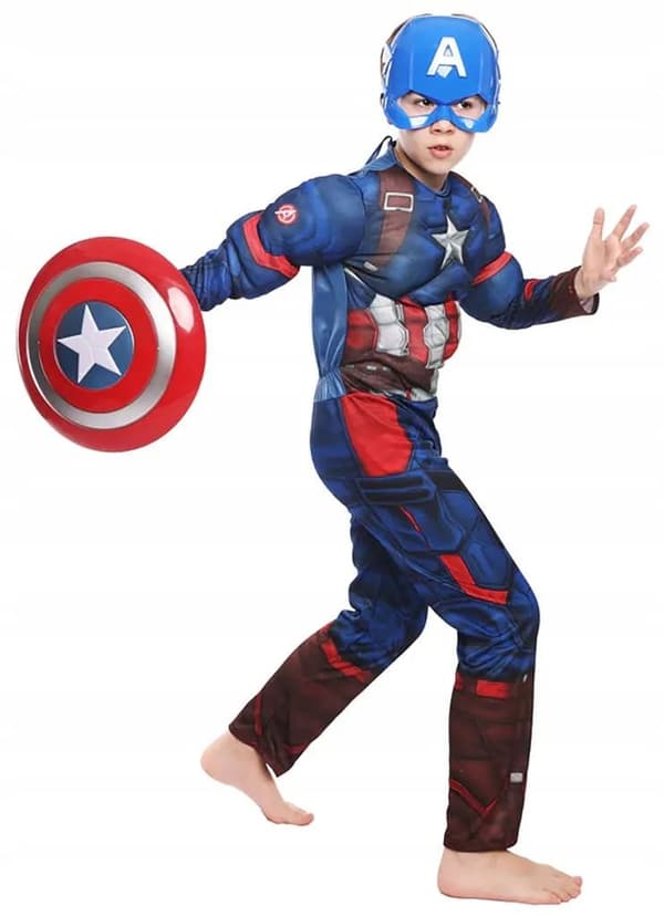 Captain America Shield Mask Ball Costume Carnival 120/130
