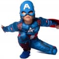 Miniatyrbild 2 av 7: Captain America Shield Mask Ball Costume Carnival 120/130