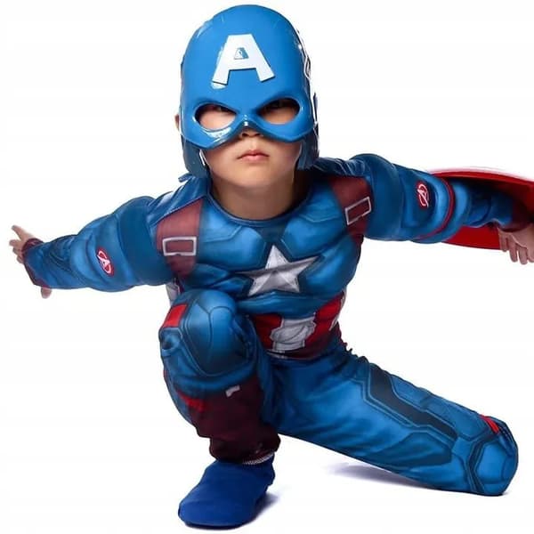Captain America Shield Mask Ball Costume Carnival 120/130