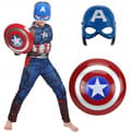 Miniatyrbild 1 av 7: Captain America Shield Mask Ball Costume Carnival 120/130