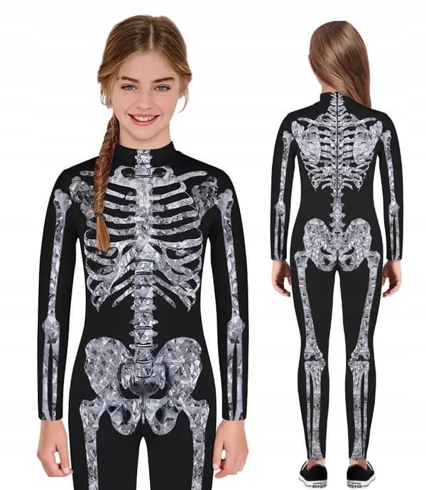 Skeleton Skeleton Death Phantom Halloween -asu 122/128