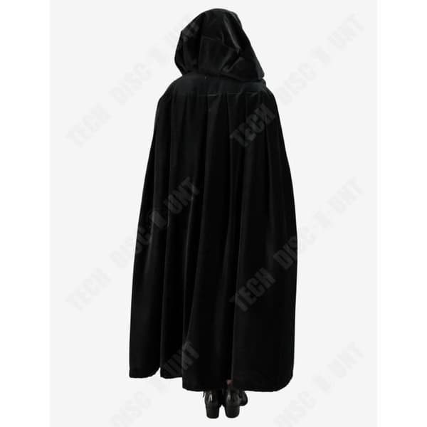 Svart cape i sammetslook 170 cm vuxen Halloween - TECH RABATT - Bra kvalitet - Cosplay