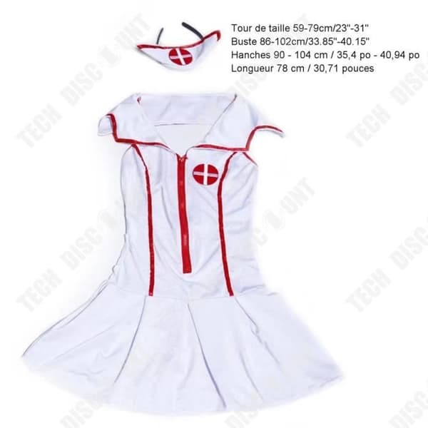 Halloween köttfärs kropp sjuksköterska kostym scenkostym klädd uniform elastisk tyg material kläder klä sig