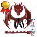 Miniatyrbild 1 av 4: TD® Halloween dekoration Kids Dragon Wings Tail Mask Set