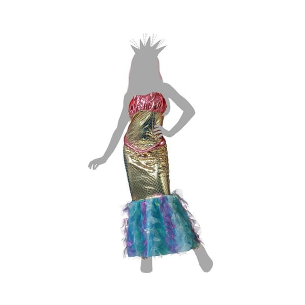 Kostyme voksne Sirene XS/S