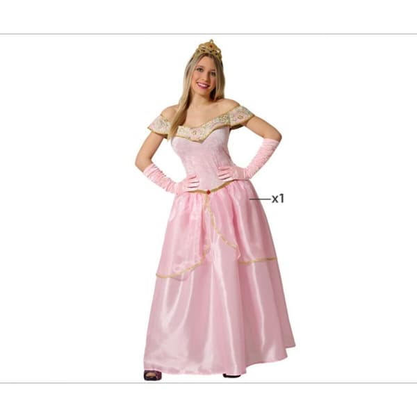 Kostym Prinsessa Rosa - M/L