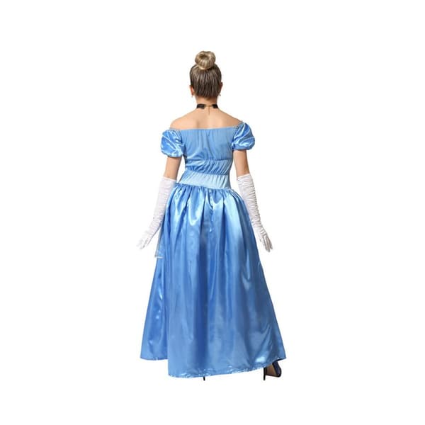 Kostyme voksne Prinsesse Blå - XL