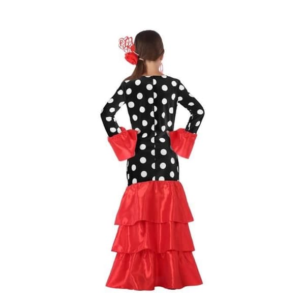 Flamenco-kostym med röda prickar - ATOSA - Flicka 3-4 år - Flerfärgad - Klänning - Inomhus