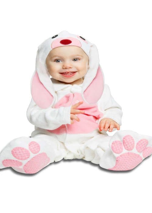 Baby rosa öron kanin kostym