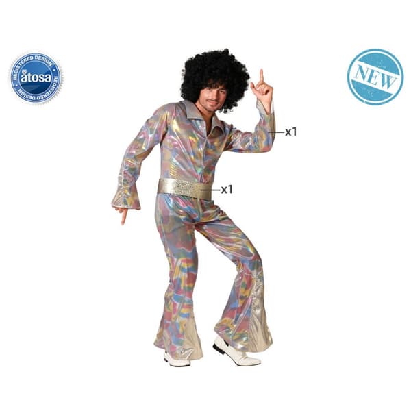 Kostume til voksne Disco - M/L
