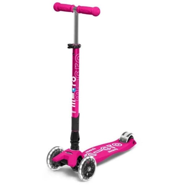 Skoter - MICRO - Speed Deluxe - Blandat - 3 år och över - Utomhus - Vit och Neonrosa Rosa