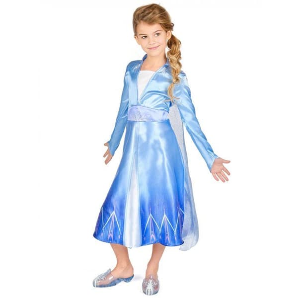 Klassisk Elsa Frozen 2-dräkt för tjejer