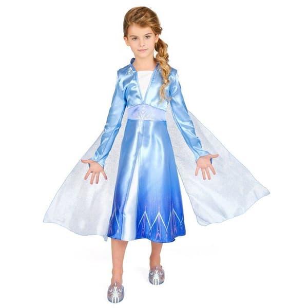 Klassisk Elsa Frozen 2-dräkt för tjejer
