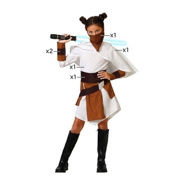 Tjej Jedi Riddardräkt