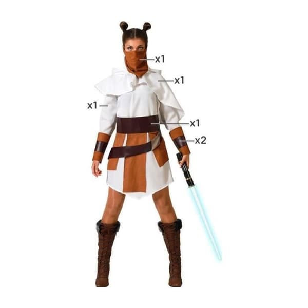 Déguisement Kvinna - ATOSA - Jedi Riddare - Vit - Star Wars - Filmkostym
