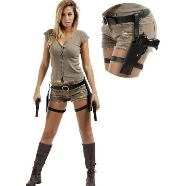 HOLSTER DUBBEL FÖR LÅREN - LARA CROFT