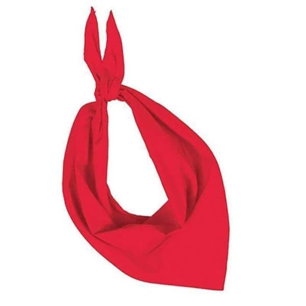 Baskisk röd halsduk / bandana i tyg