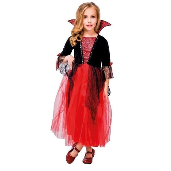 Röd vampyrutklädnad flicka - Märke - Modell - Halloween - Barn