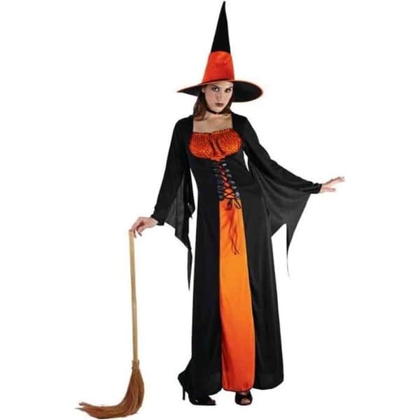 Orange Häxkostym Kvinna - PTIT CLOWN - Klänning i Polyester - Halloween - Vuxen