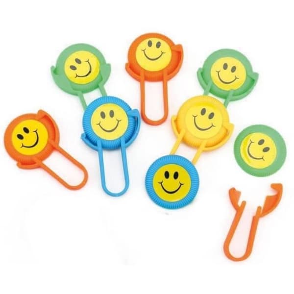 P'TIT Clown re23483 - Paket med 4 mini leksaker flygande tallrikar