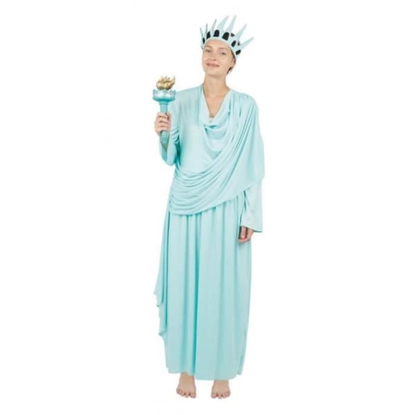 Déguisement Staty av Friheten Vuxen - PtitClown - Polyester - Ljusblå