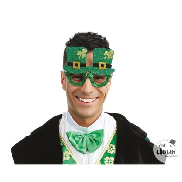 1 Par glasögon "St Patrick-hattar" REF/23242 (Accessoar för vuxendräkt)