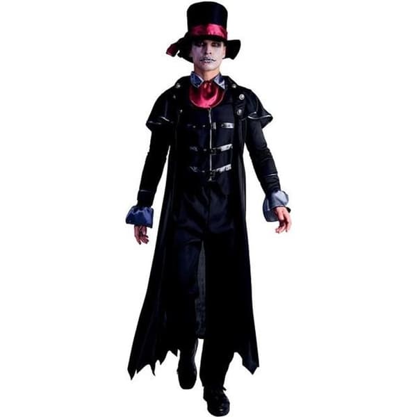 Vampyr Dandy Kostym Man - Vit - Polyester - Halloween