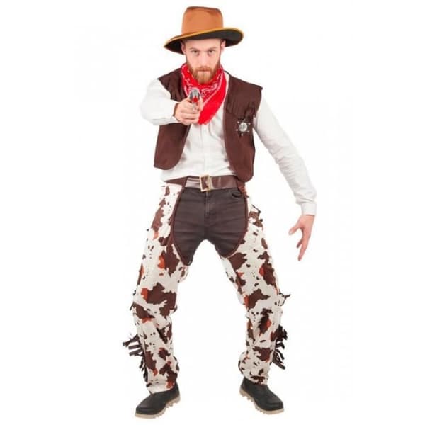 Cowboydräkt Man PtitClown PtitClown - Mörkbrun