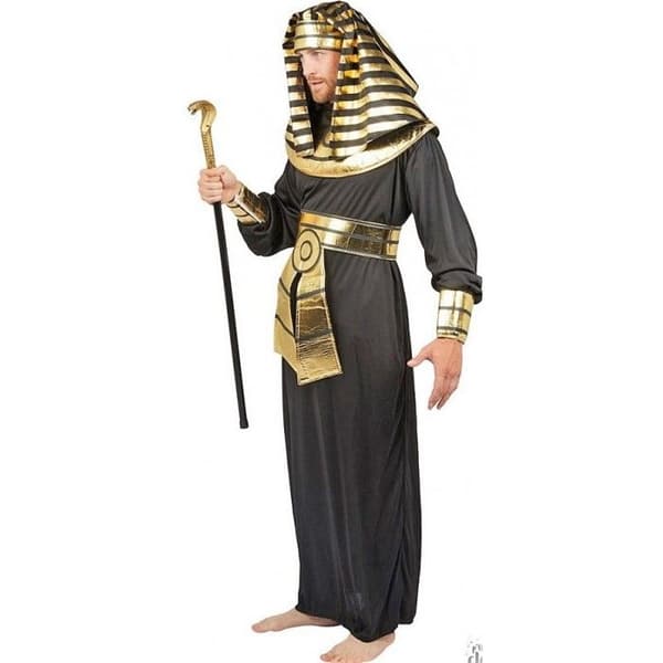 Farao Tutankhamun Svart kostym för män