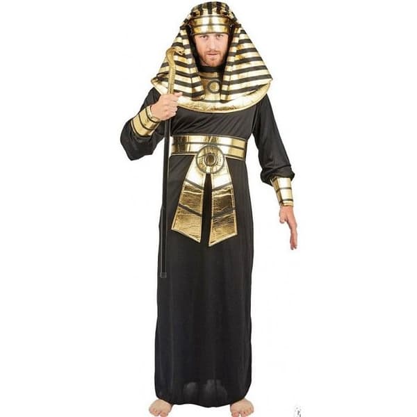 Farao Tutankhamun Svart kostym för män