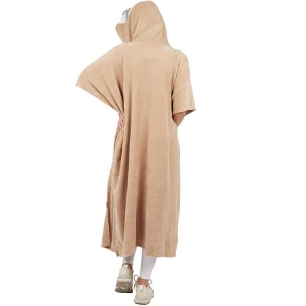 Vuxendräkt Poncho Dovendyr - PTIT CLOWN - One size - Beige - Djurtemat