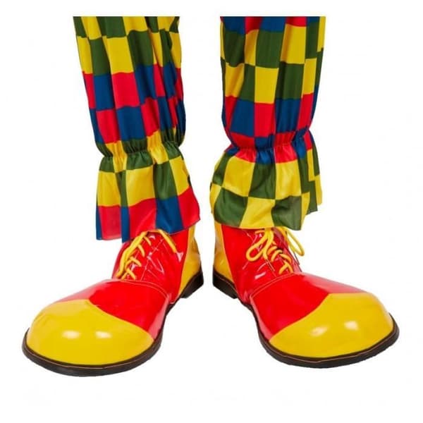 Röda och gula clownskor för vuxna PtitClown PtitClown - Gul