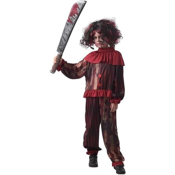 Dödlig clown kostym för pojke - Clown - Vit - Polyester - Halloween
