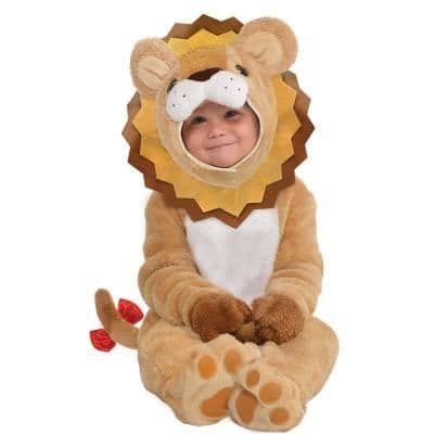 Baby Lion Dräkt - Djur - Vit - NO NAME - Blandat