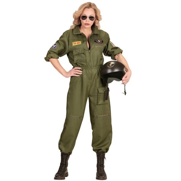 Fighter pilot kostym för kvinnor