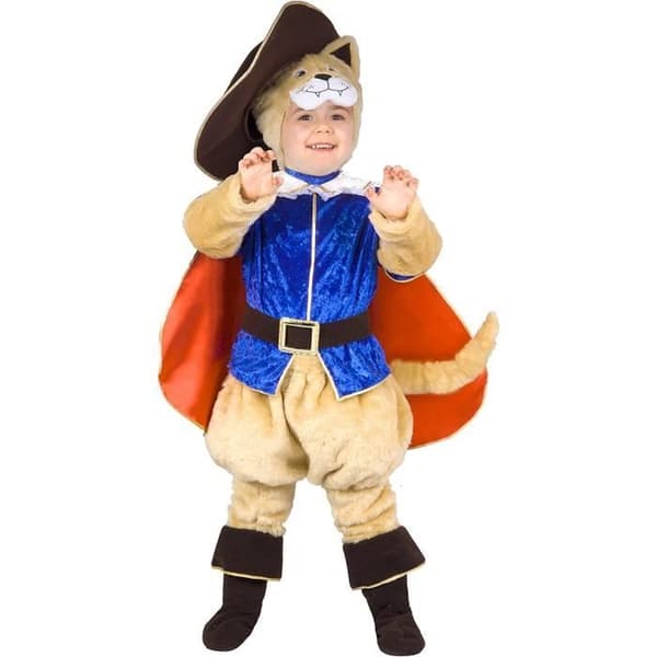 Ciao katt med stövlar babydräkt (2-3 år) 80 cm Carnival Mardi Gras Halloween kostym