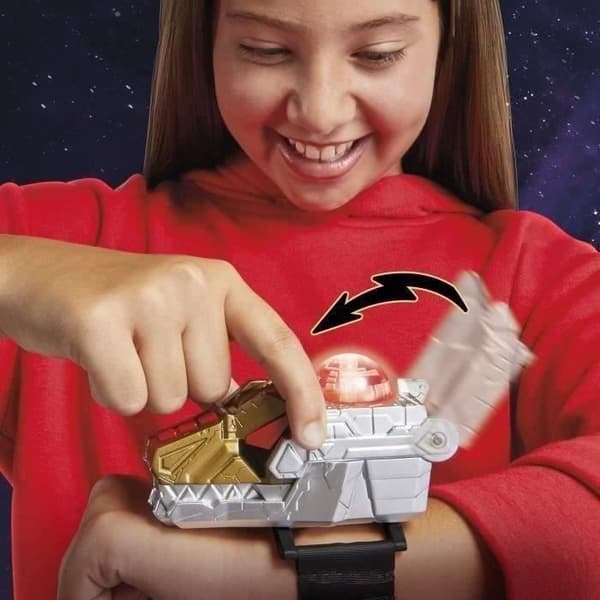 Power Rangers Cosmic Fury Cosmic Morpher, förklädnad till superhjältekostym med elektronisk ljudskanning, från 5 år