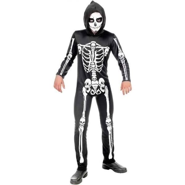 Sinister Skeleton Costume för barn - WIDMANN - 4 år - Halloween och temakvällar