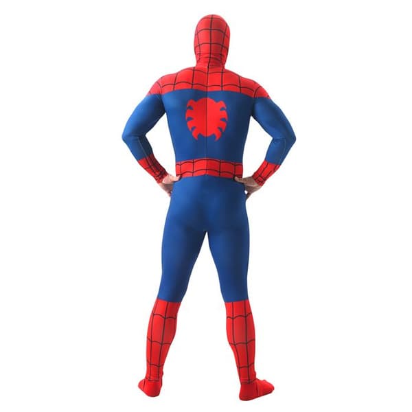 Vuxen Spiderman Kostym - Röd - Berömd karaktär - Polyester