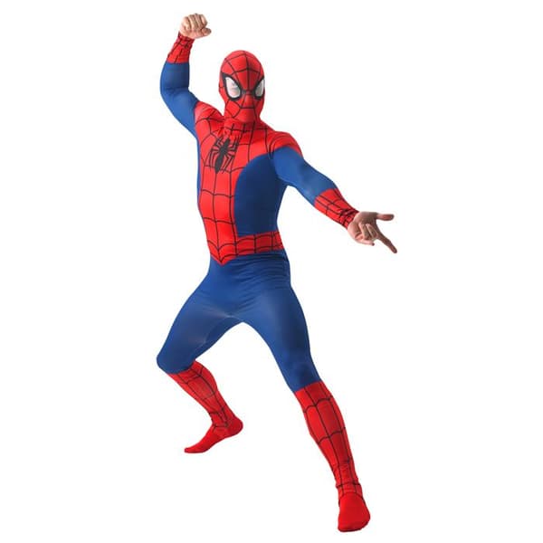 Vuxen Spiderman Kostym - Röd - Berömd karaktär - Polyester