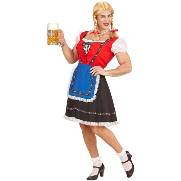 Tyrolsk Inga kostym för män - WIDMANN - Oktoberfest - Färg XL